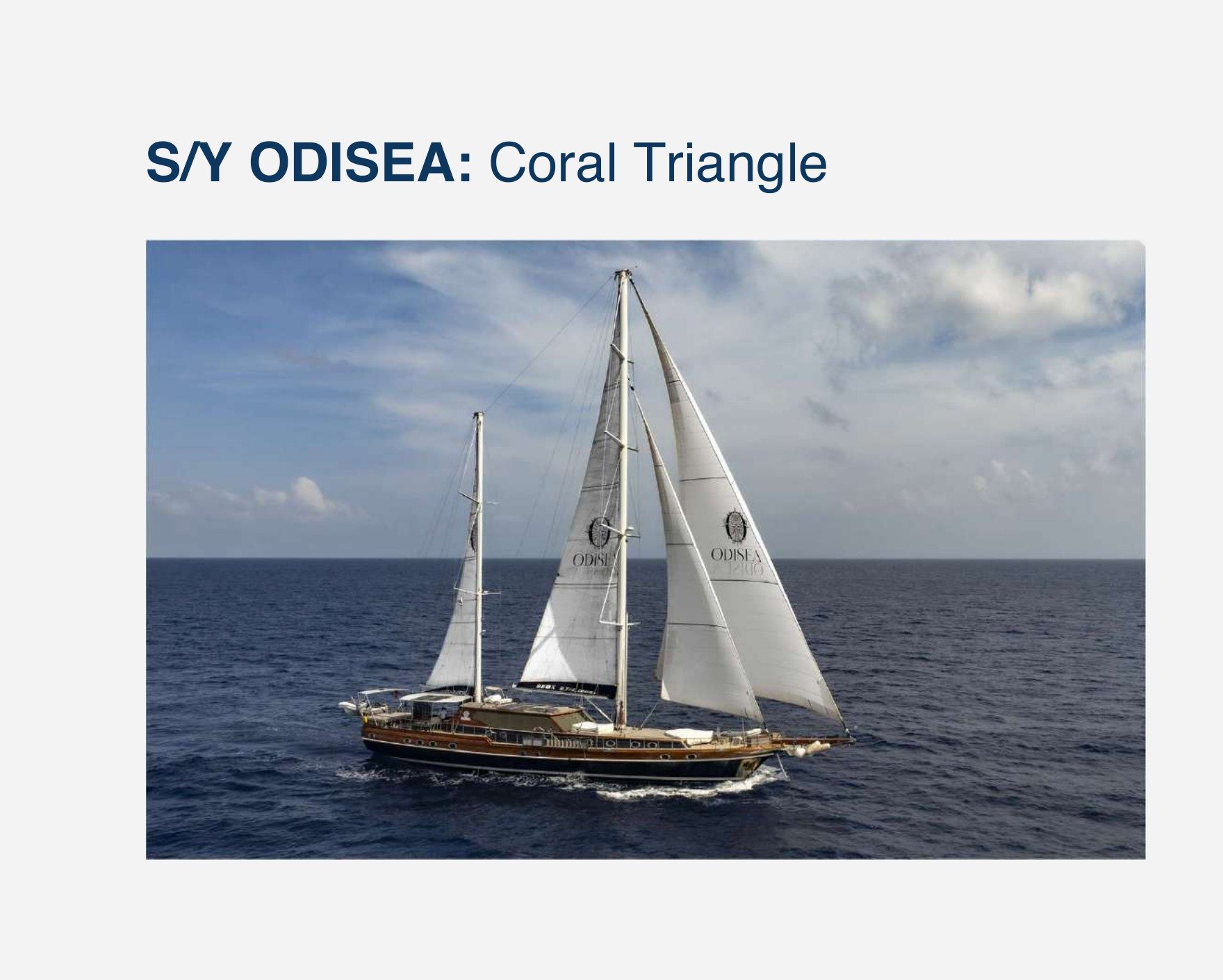 S/Y ODISEA — Coral Triangle