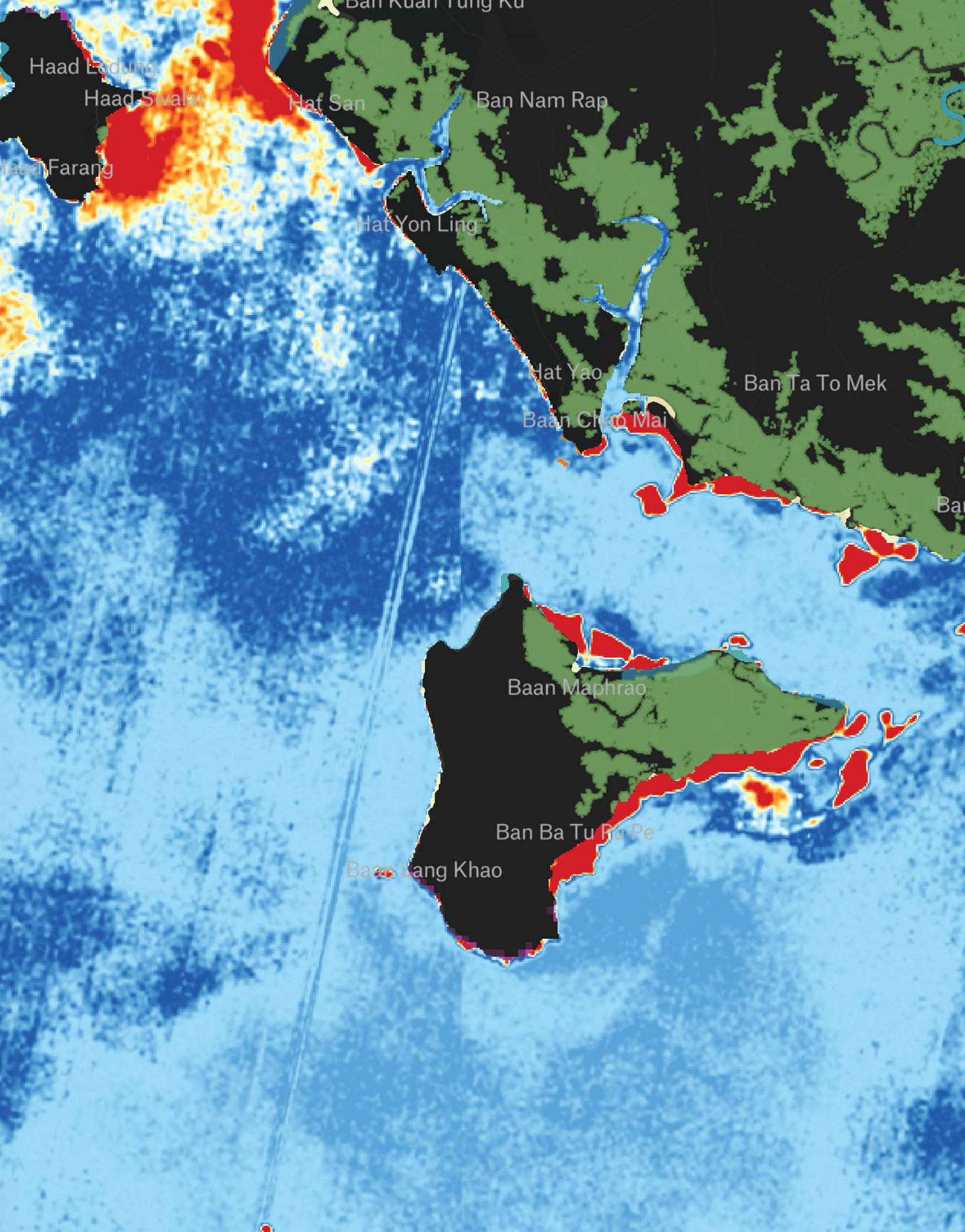 NASA ECOSTRESS thermal microclimate map